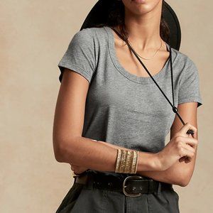 Banana Republic Slub Cotton-Modal Scoop-Neck T-Shirt